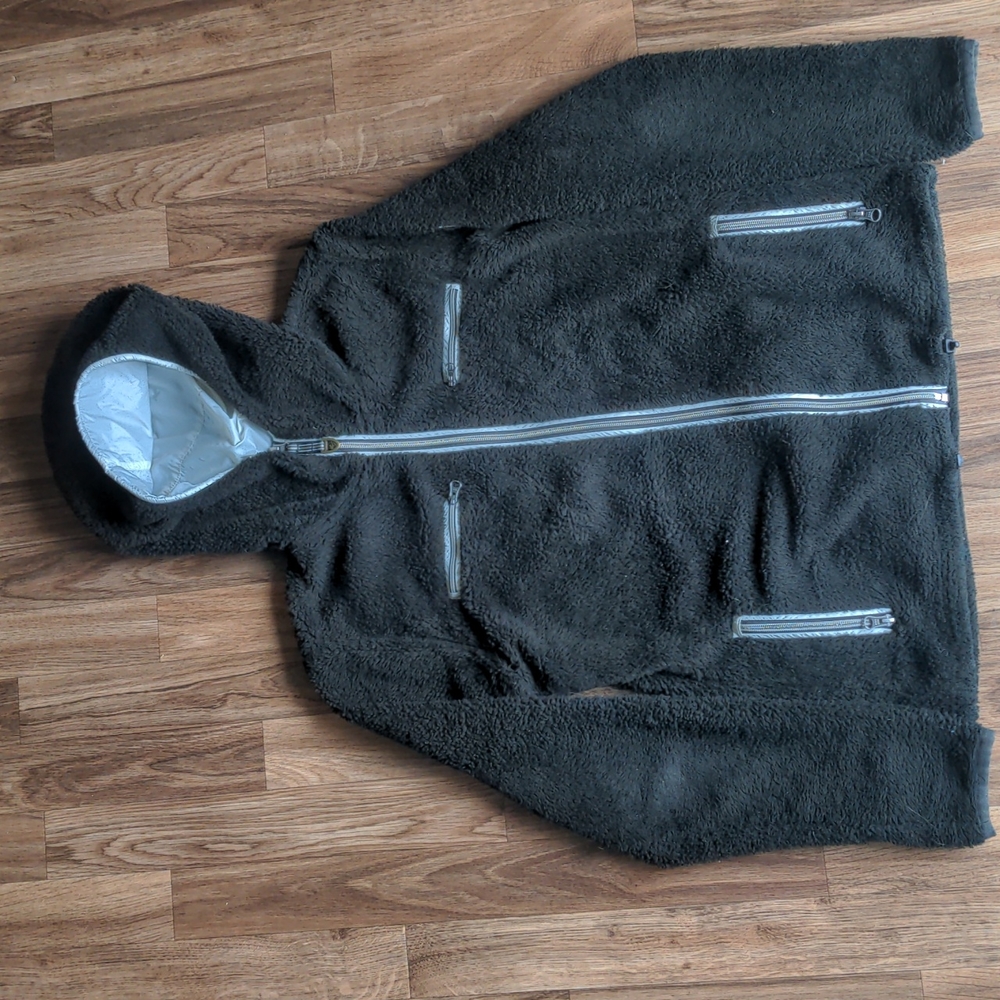 Kuhl Black Teddy Fleece Hooded Jacket